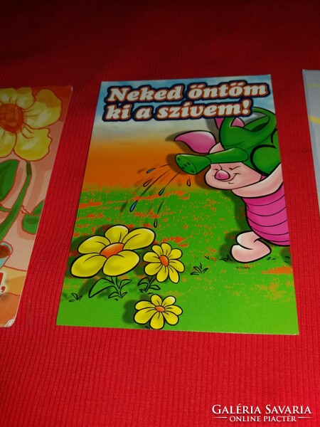Retro postcard package 5 post clean Winnie the Pooh disney humorous factory condition 17
