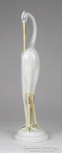 1M293 Hóllóház porcelain egret on a pedestal 20 cm