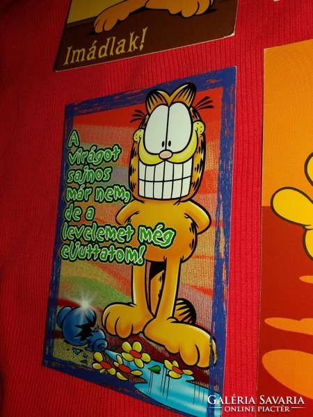 Retro képeslapcsomag 6 db posta tiszta GARFIELD humoros GYÁRI ÁLLAPOT 7.