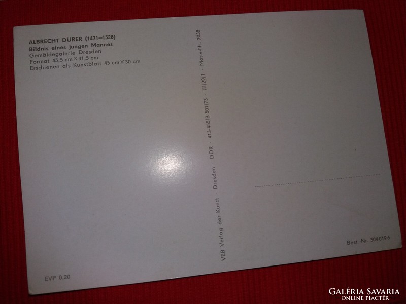 Régi képeslapok (német) A Drezdai képtár kincsei 1960-70-s évek 5 db egyben 49