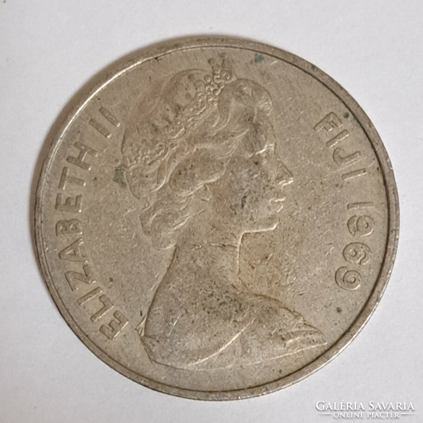 1969. FIJI FIDZSI SZIGETEK 20 Cent (539)