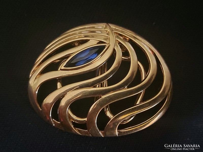 Pierre lang gold-plated brooch