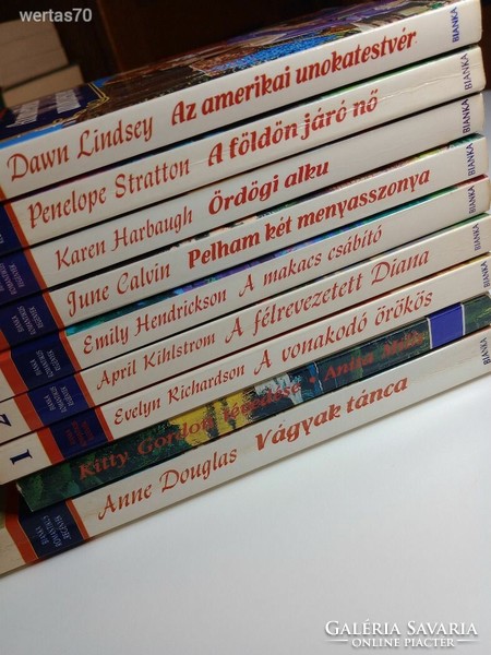 Romantikus Bianka regények című sorozat 9 kötete egy csomagban