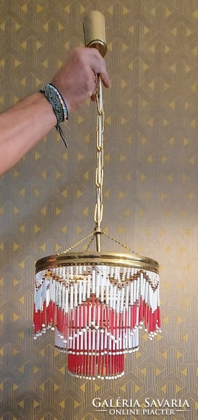 Showy Czechoslovak vintage chandelier!