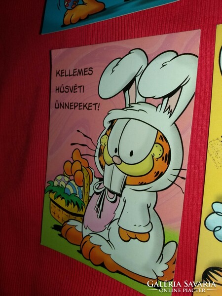 Retro képeslapcsomag 6 db posta tiszta GARFIELD humoros GYÁRI ÁLLAPOT 4.