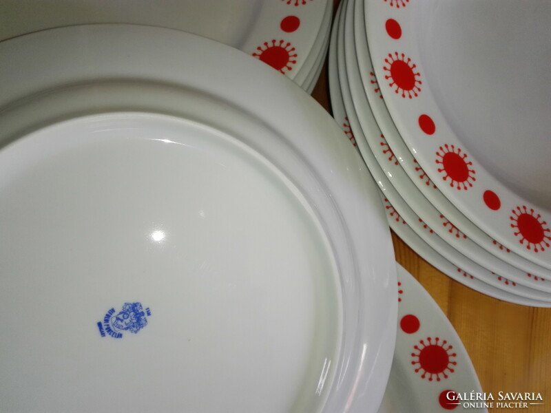 Alföldi porcelain plates, 5 deep, 6 flat... Brand new.