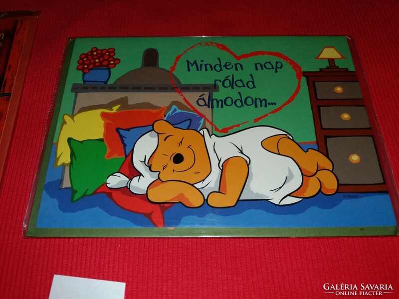 Retro postcard pack 2 post clean Winnie the Pooh disney folding envelope humorous factory condition 20