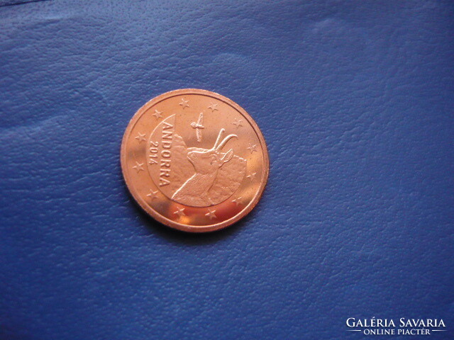 Andorra 5 euro cent 2014 goat! ! Ouch! Rare!