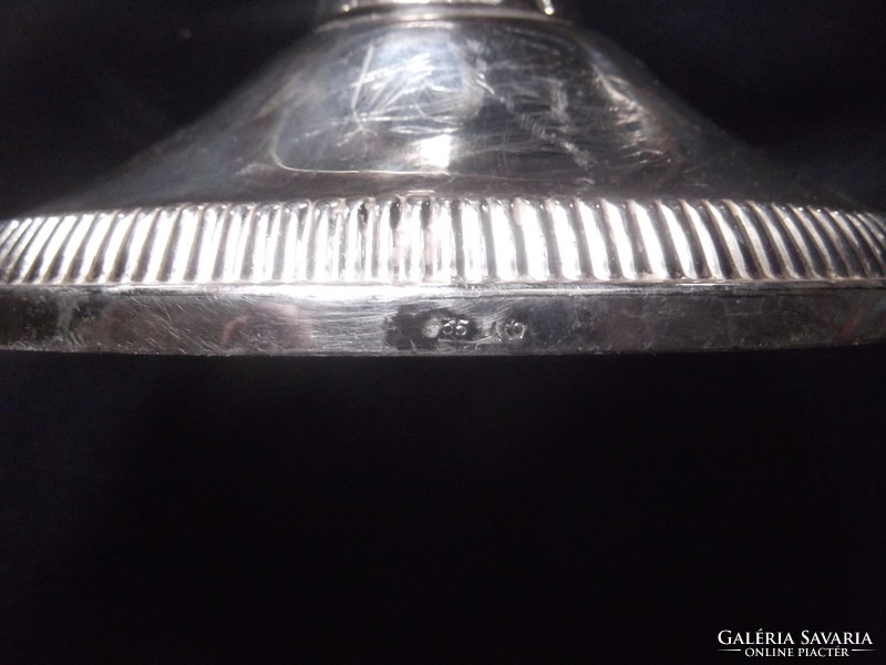 Silver art deco candle holder (835 delicacy)