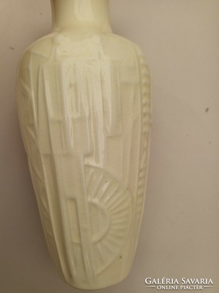 Rare Zsonay worn Turkish Janos vase with 