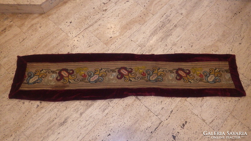 Old tapestry handmade 170x37 cm (4)