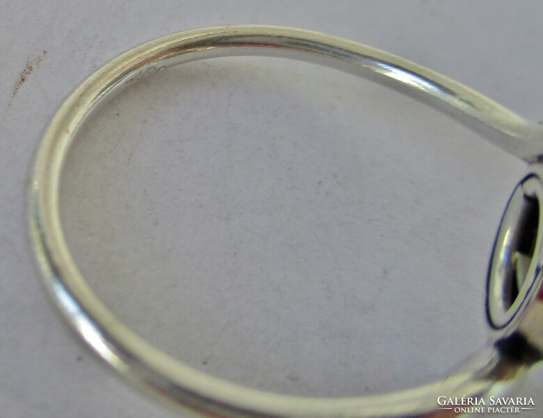 Csodás ritka csiszolt labradorittal ezüst gyűrű