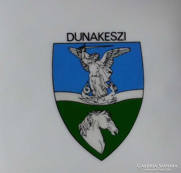 Hollóháza bowl with Dunakesz coat of arms