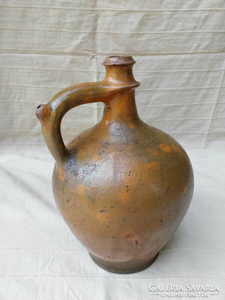 Glazed hard earthenware harvest jar