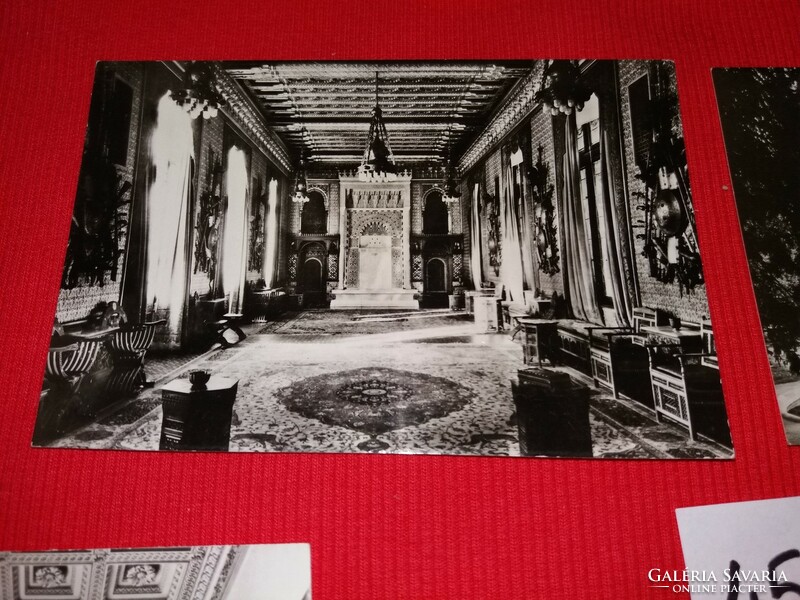 Régi képeslapok ( román) SZINAJA - Sinaia I. Károly Peles -kastély 1960-70-s évek 6 db egyben 45