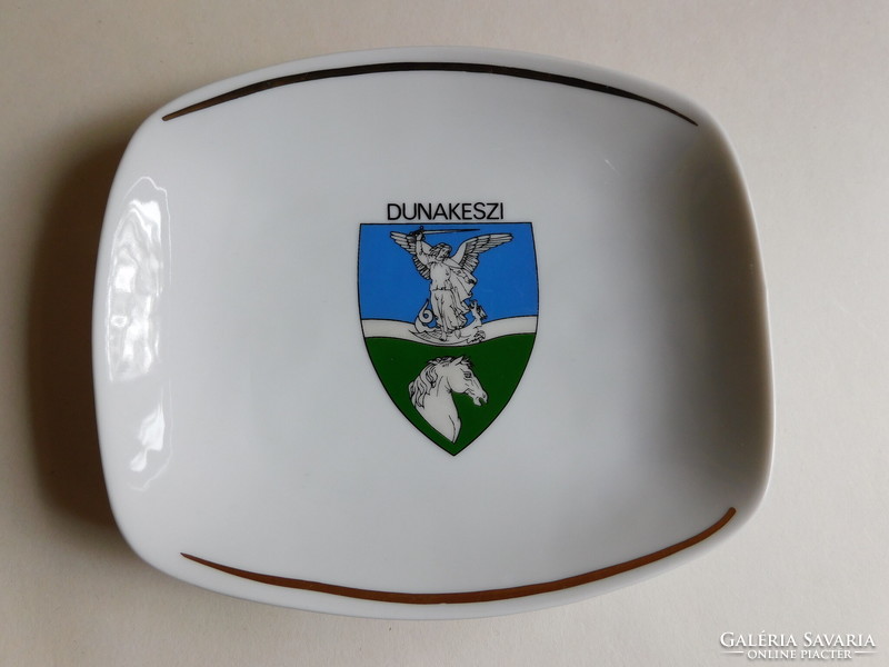 Hollóháza bowl with Dunakesz coat of arms