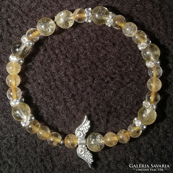 Mineral angel bracelet - citrine (18.5cm)