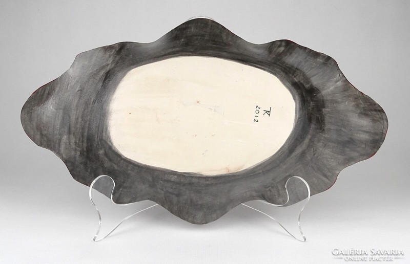 Marked 1N966 weaver kati ceramic table center serving bowl 40 cm