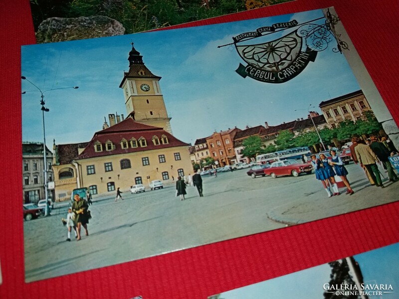 Régi képeslapok ( román) BRASSÓ Brasov 1960-70-s évek  5 db egyben 44