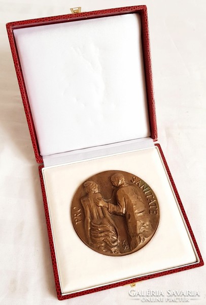József Kampfl - pro sanitate award 1992 bronze plaque
