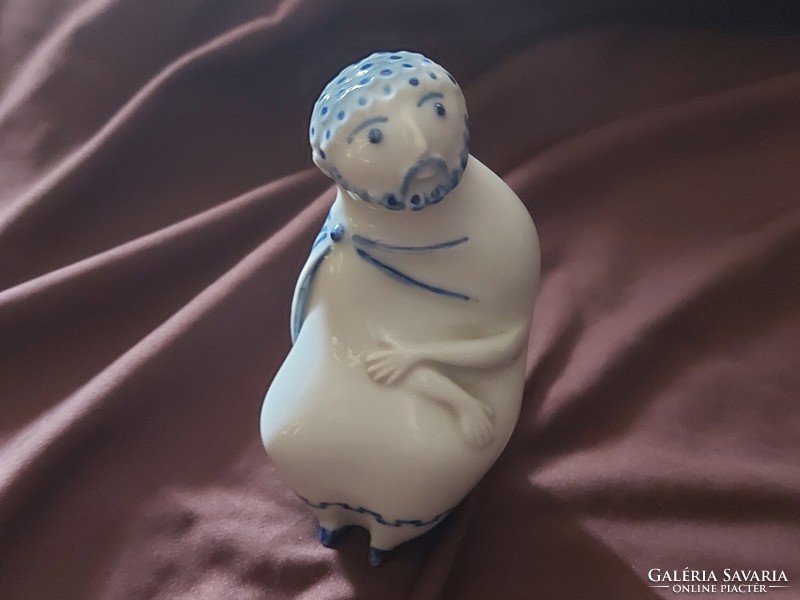 Zsolnay filozófus ritka figurális porcelán