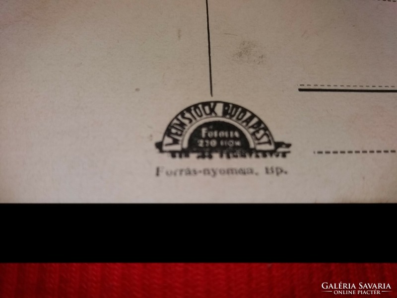 Antik SZEGED fekete -fehér postatiszta képeslap Weinstock Ernő műhelyéből a képek szerint 61