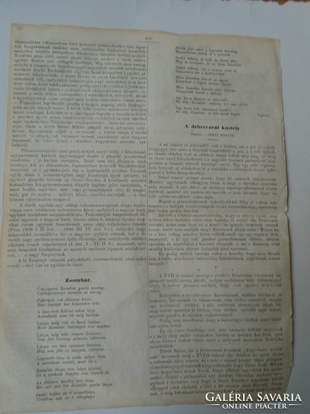 S0617 Peitler Antal - váci püspök   -Vác  - fametszet és cikk-1861-es újság címlapja