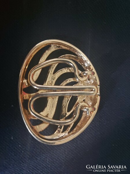 Pierre lang gold-plated brooch