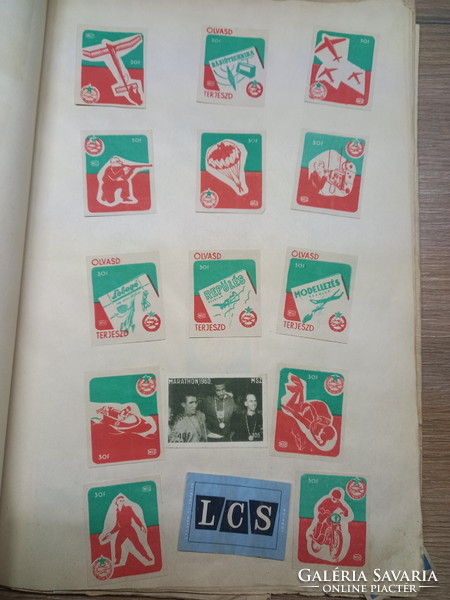 Very rare huge collection of old match tags from the 1950s-60s iii.