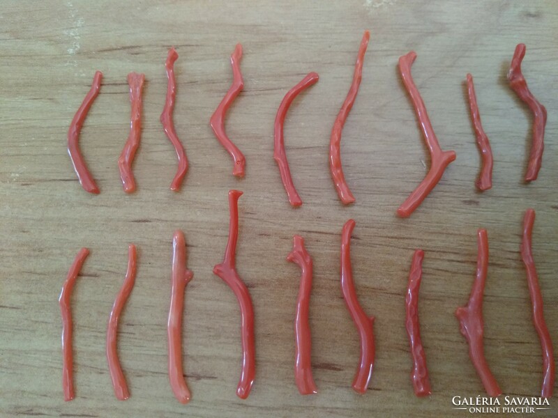 26 3-4.5 cm real natural red coral branches