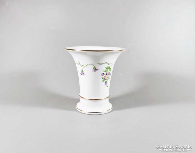 Herendi, Imola (ia) small flower vase, hand-painted porcelain 10.0cm, perfect! (I123)