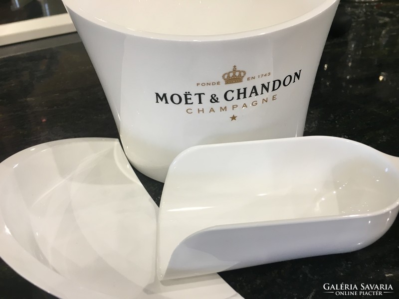 Moët & Chandon Ice Imperial jégkockatartó jéglapáttal - Francia bárfelszerelések és partykellékek