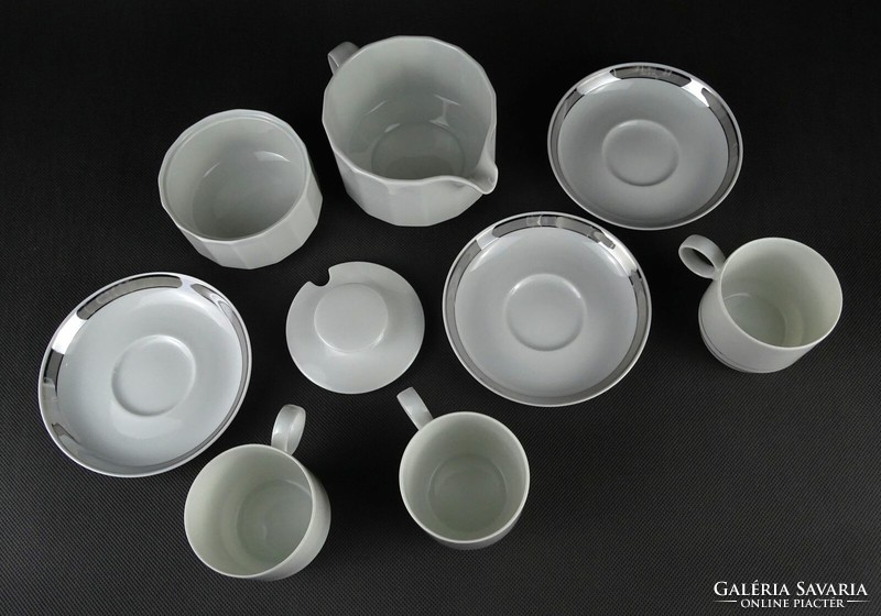 1O410 Fehér Rosenthal porcelán teáskészlet