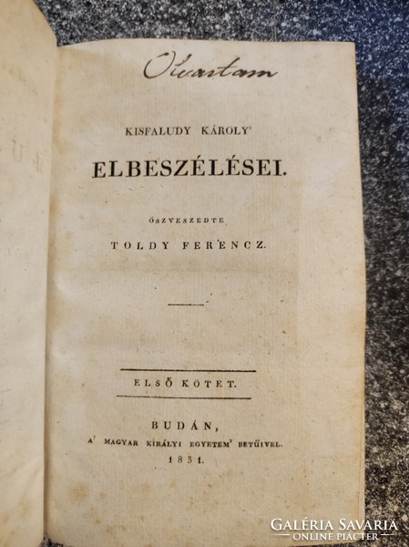 Kisfaludy Károly, Minden munkái. Öszveszedte Toldy Ferencz. 8 köt.  Budán, 1831.