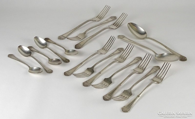 1O421 antique marked silver-plated cutlery set 1 piece