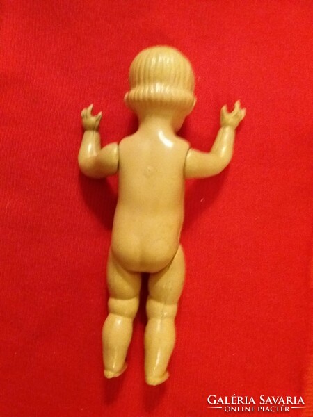 Antik játék MINERVA celluloid baba fém öntöttvas fürdetőkáddal a képek szerint
