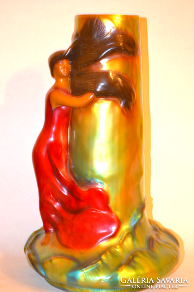 Zsolnay vase Art Nouveau style 46 cm