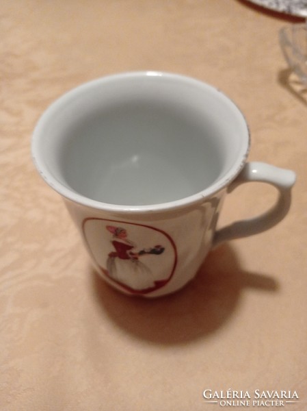 Német forrócsokis porcelán csésze, 3 dl