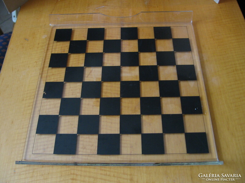 Retro chess board made in Taiwan, plastic
