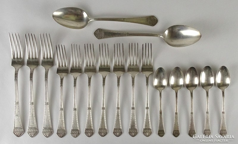 1O421 antique marked silver-plated cutlery set 1 piece