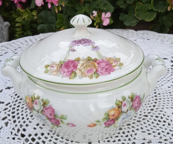 Beautiful rose coma bowl, soup bowl