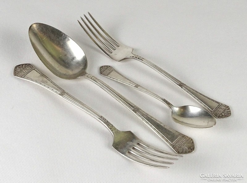 1O421 antique marked silver-plated cutlery set 1 piece