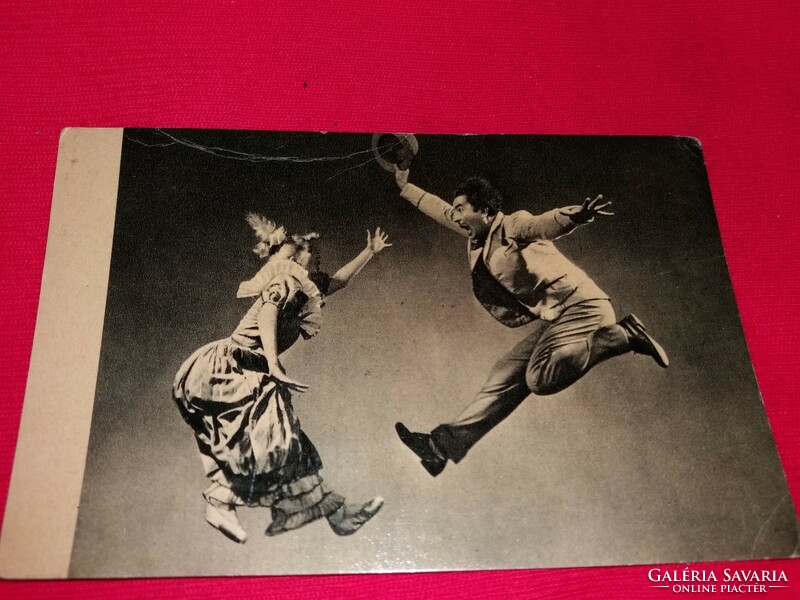 Old postcard series black white ballet, margar müller and jános ősy 3 pieces in one according to the pictures