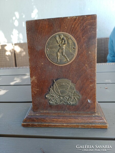 Sport box award memorial plaques for spotters and collectors, old at least 60 years old. Losers for champions!