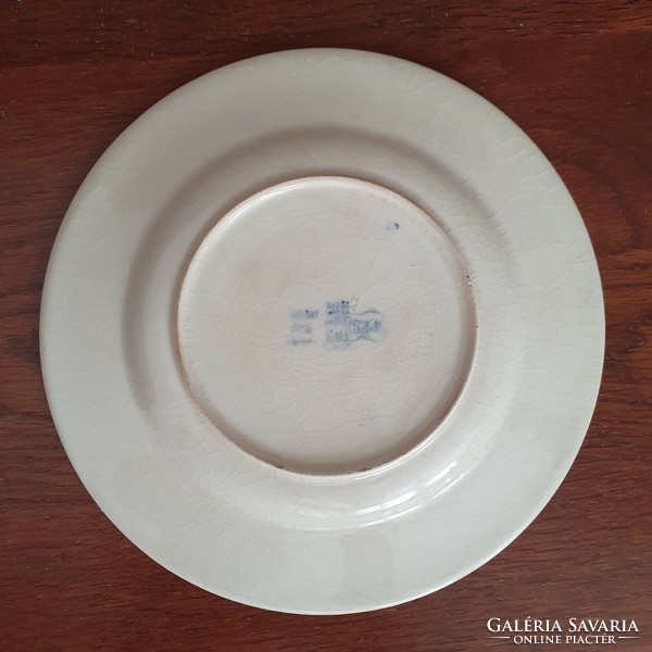 Zsolnay old bamboo pattern cookie plate