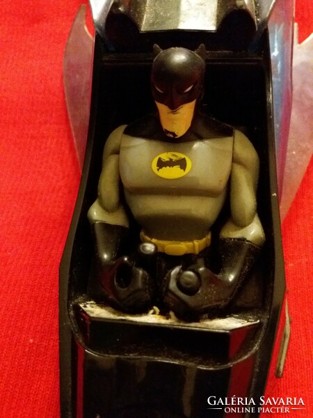 Retro grocery bazaar toy marvel batman figurine in batmobil car according to the pictures