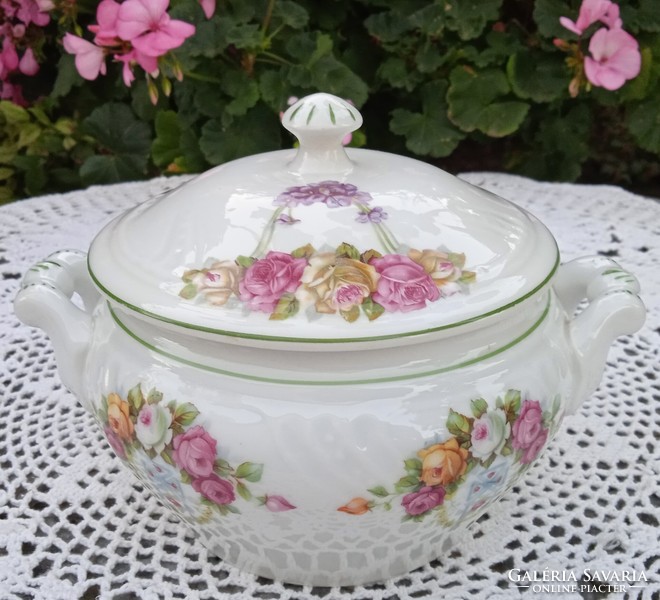 Beautiful rose coma bowl, soup bowl