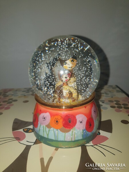 Goebel rosina wachtmeister snow globe 03 angelo e angelina large