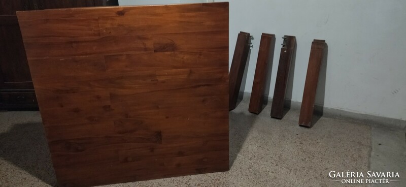 Indonesian teak table, 120x120cm