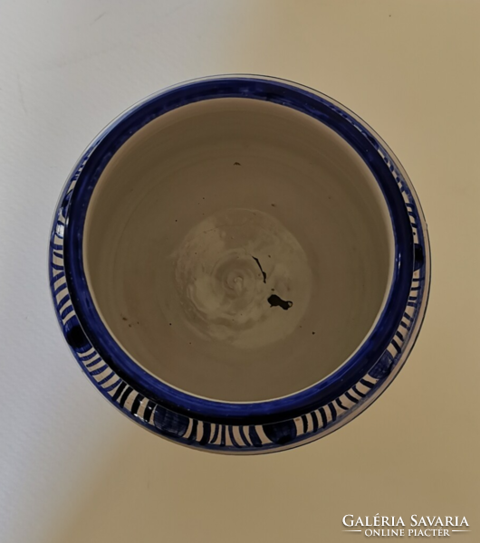 Italian blue-yellow ceramic bowl